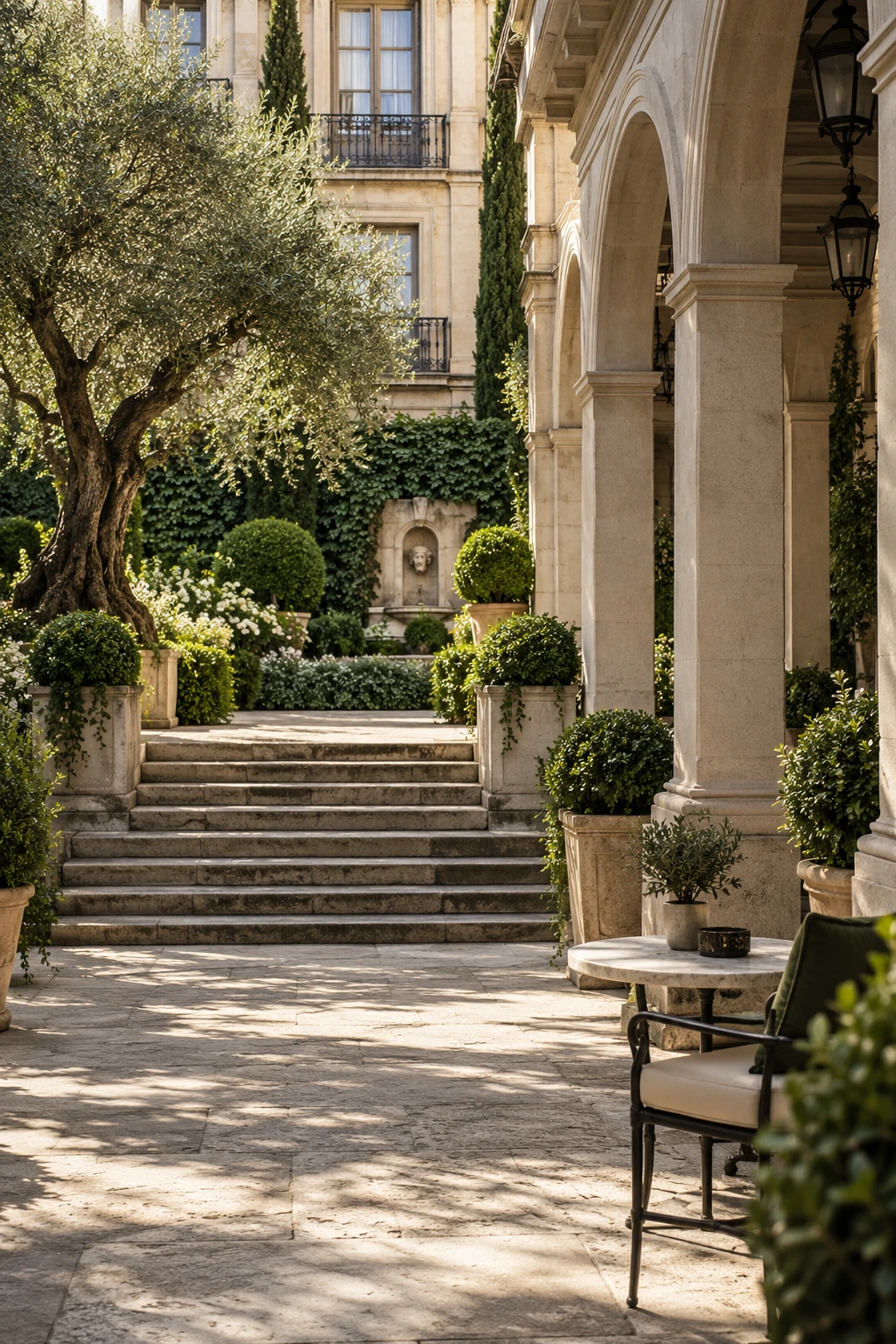 Patio de inspiración madrileña